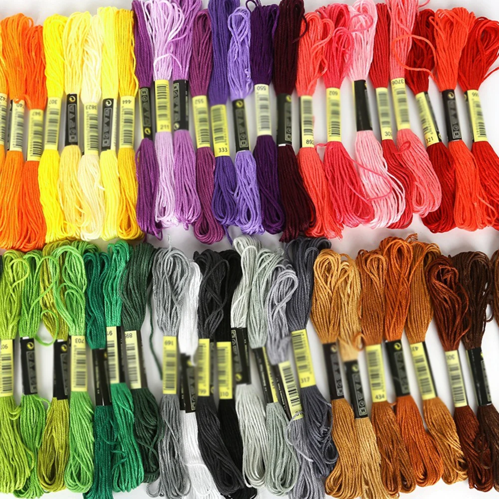 Многоцветный Похожие DMC Вышивка DIY нить вышивка крестом стежка хлопок шитье моток