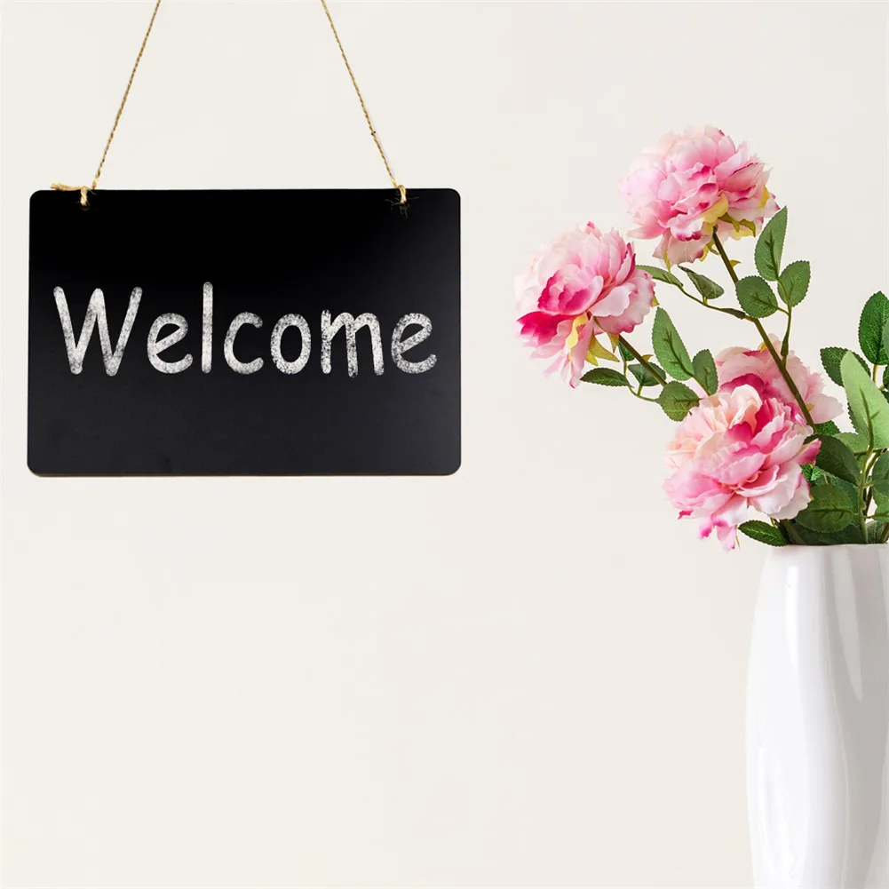 Прямоугольная подвесная деревянная доска двусторонняя стираемая для сообщений