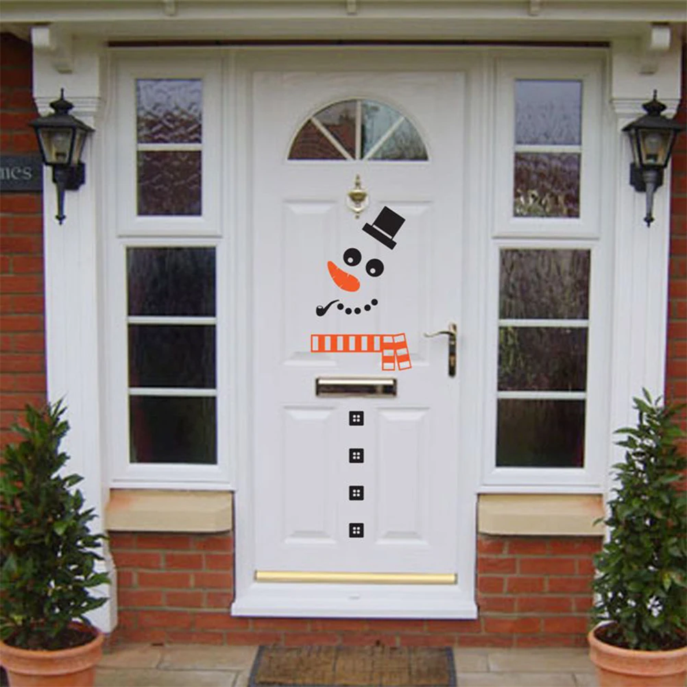 Рождественский снеговик из ПВХ стикер на холодильник сделай сам стену съемные