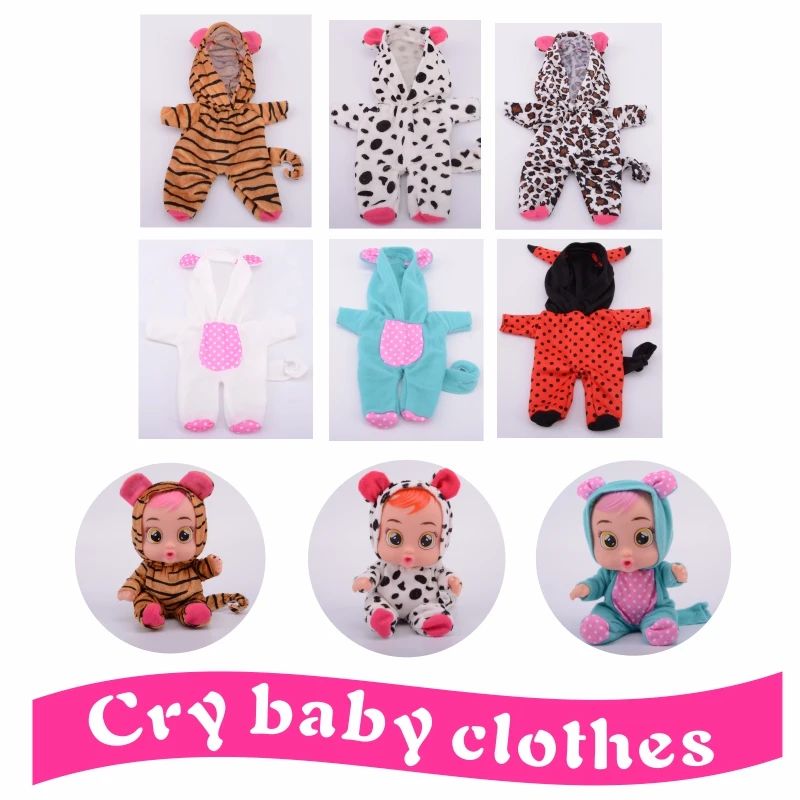 6 дизайн ручной работы плач ребенка куклы Одежда Мягкий сенсорный Аксессуары для