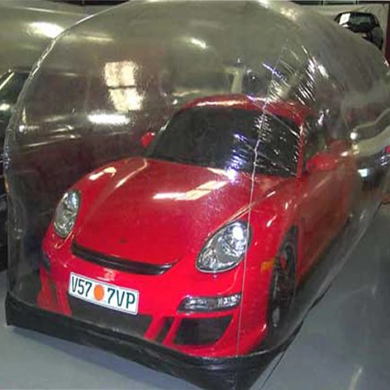 Бесплатная доставка дешевая прозрачная надувная капсула для автомобиля крышка