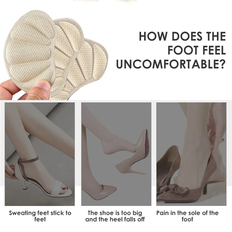 

2pcs Heel Anti Abrasion Pad Anti-wear Adhesive Insole Patch Feet Care Pads Heel Protector Skin Pain Relief Pedicura Tool