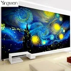 Алмазная вышивка сделай сам, картина с изображением Ван Гога звездного неба, квадратная, круглая, стразы, вышивка крестиком, рукоделие, искусство, домашний декор