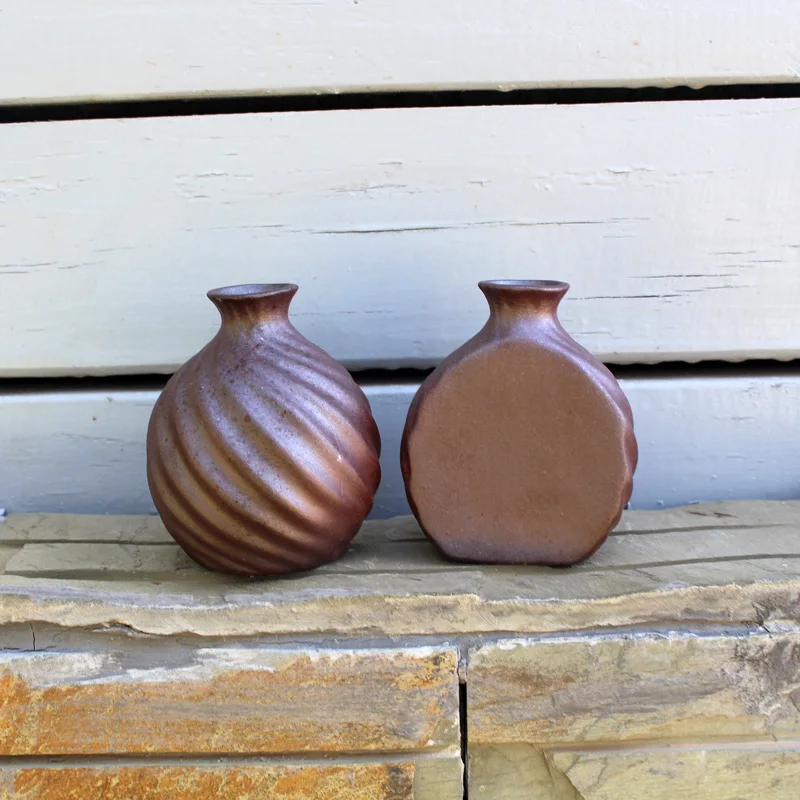 

Classic Coffe Ceramic Vase Chinese Arts And Crafts Decor Contracted Porcelain Flower Vase Creative Household Decoration Bottlers