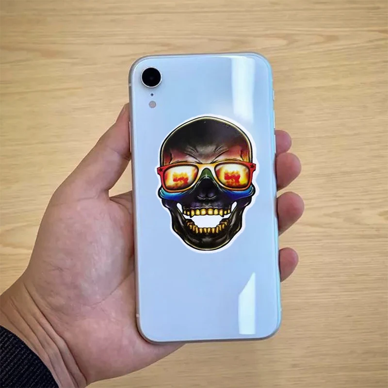 50Pcs Mixed Horror Skull Stickers For Luggage Laptop Skateboard Motorcycle Car Decals PVC Waterproof Sticker |