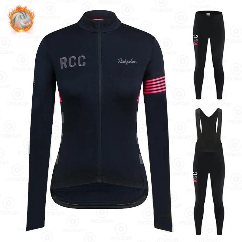 2021 RCC Женская велосипедная Джерси Зимняя куртка термальная флисовая толстовка