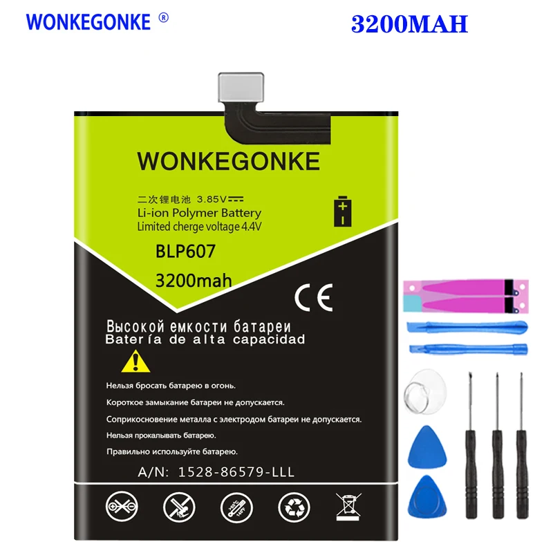 

WONKEGONKE BLP607 Battery for Oneplus X / for One plus X battery High quality battery + Tools
