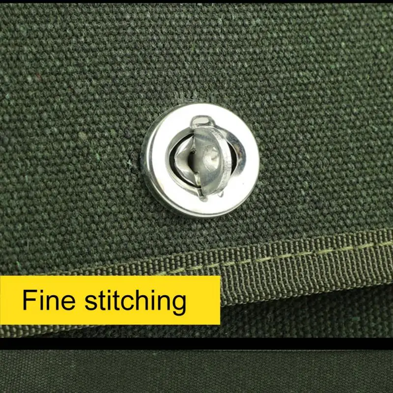 

Electrician Tool Heavy Duty Storage Bag Larger Capacity Repairing Canvas Carrying Double Layer Multi Pockets Adjustable Strap