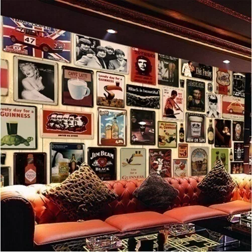 

Vintage Style Tin Sign Retro Metal Bar Poster Building Flat Iron New York 20x30CM