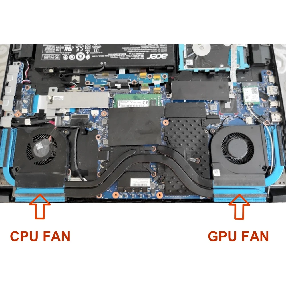 cpu gpu cooler cooling fans for acer predator helios 300 ph315 52 ph317 53 computer gaming fan laptop dc28000qef0 dc 5v 4 pin free global shipping