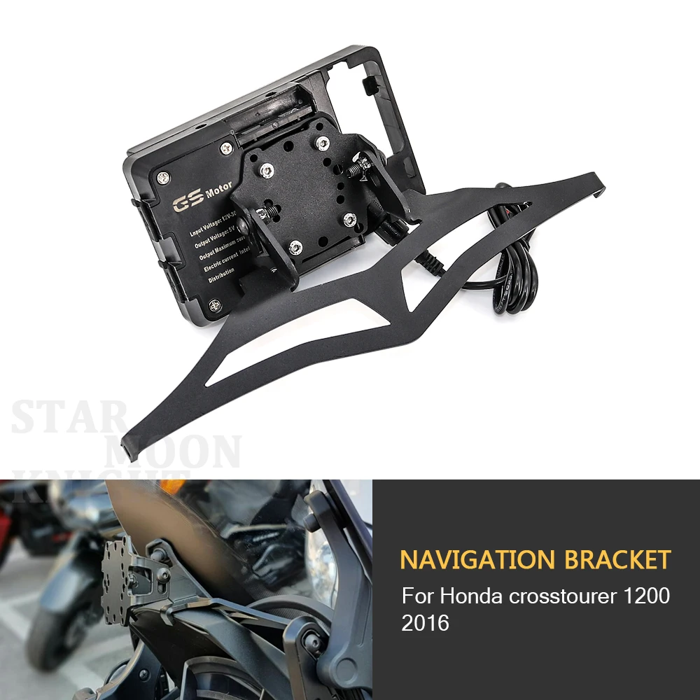 

Motorcycle Stand Holder Phone Mobile Phone GPS Navigation Plate Bracket for HONDA CROSSTOURER 1200 2016 CROSSTOURER 1200