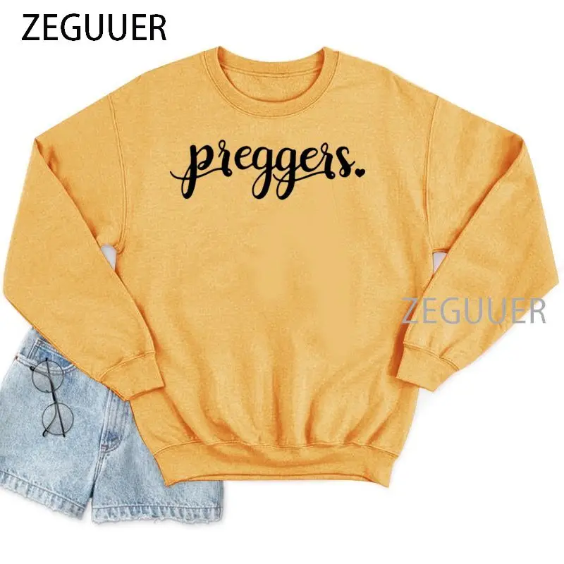 

Preggers/уличная одежда с буквенным принтом Harajuku, Осенние Топы с длинными рукавами для женщин, забавная толстовка с капюшоном для женщин, 90s, гот...