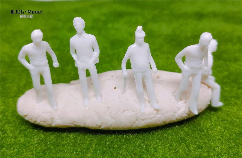 

100 pcs 1/75 mixture model white passengers proportion characters, used in the design of landscape architecture model train