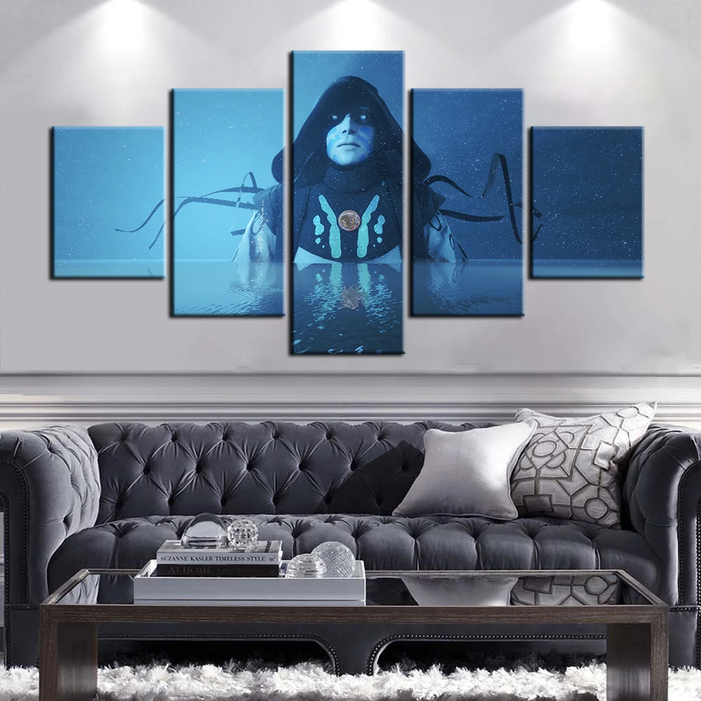 

5 Pieces Destiny 2 War Video Game Gift Modular Paintings HD Wall Art Framework Home Decor Canvas Pictures Posters Decoration