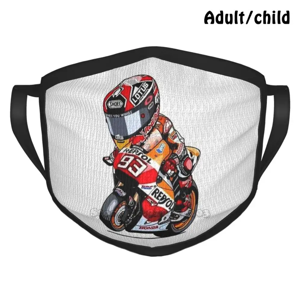 

34029 Best Gift Funny Print Reusable Face Mask Marc The Ant Man Baby Rider Gp Sport The Kids 93 Marquez