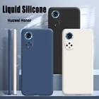 Квадратный мягкий жидкий силикон для Huawei Honor 10 20 20i 30 30S 50 Pro 8X 9X X20 X20SE Play 3 4 4T 5T Vitalit Lite Роскошный чехол