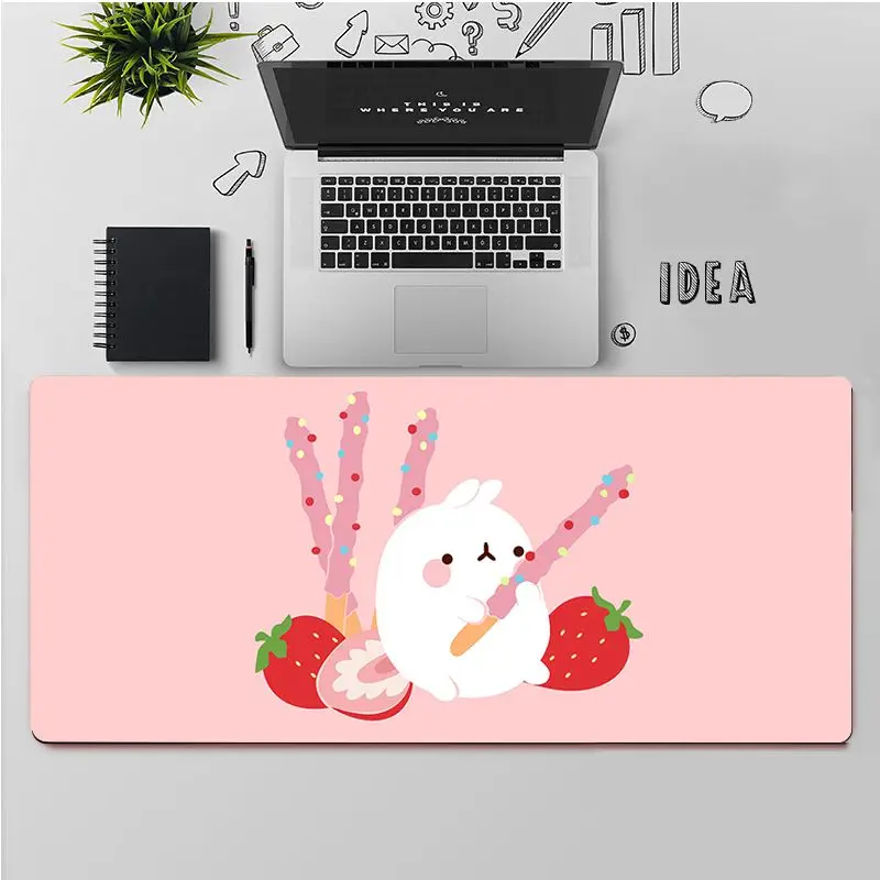 fhnblj for girls kawaii molang customized mousepads computer laptop anime mouse mat free shipping large mouse pad keyboards mat free global shipping