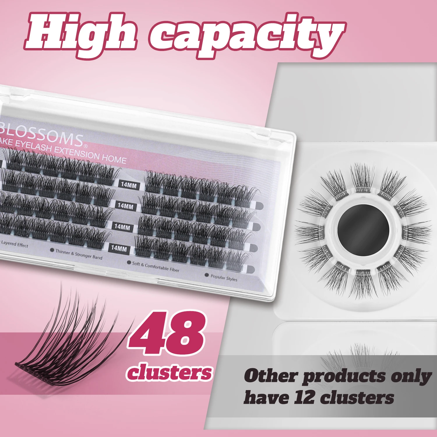 Muselash лучевые накладные ресницы кластеры натуральные сегменты Индивидуальные