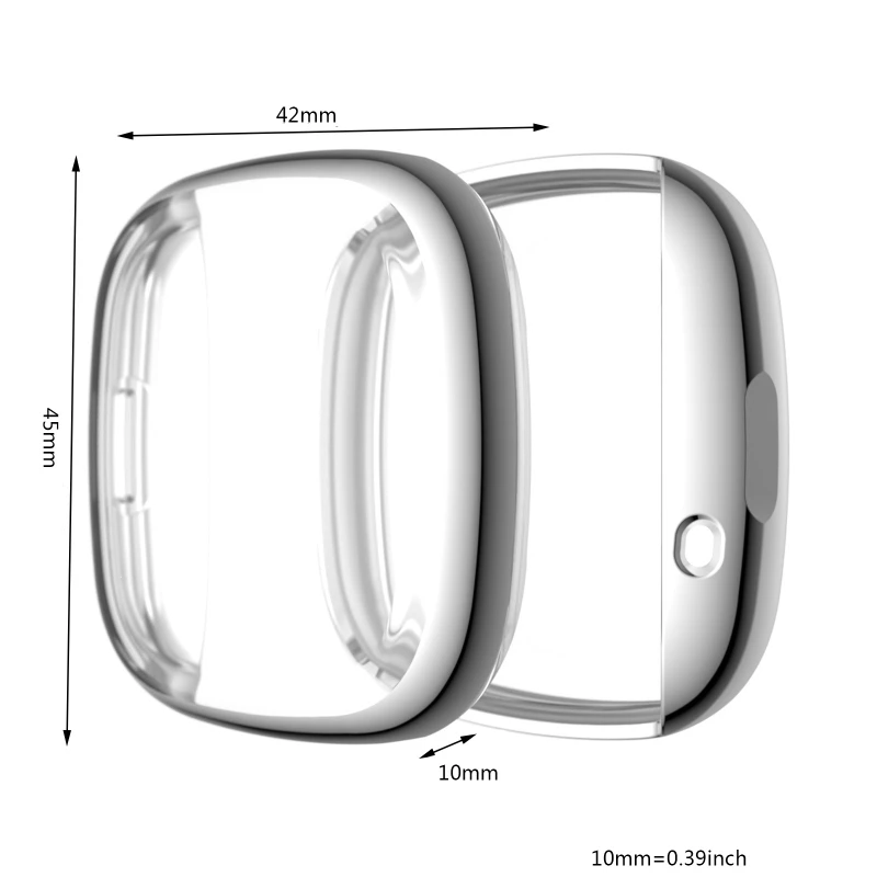 Новинка 2021 года защитный чехол из ТПУ для часов fitbit Versa 3/Sense защита экрана