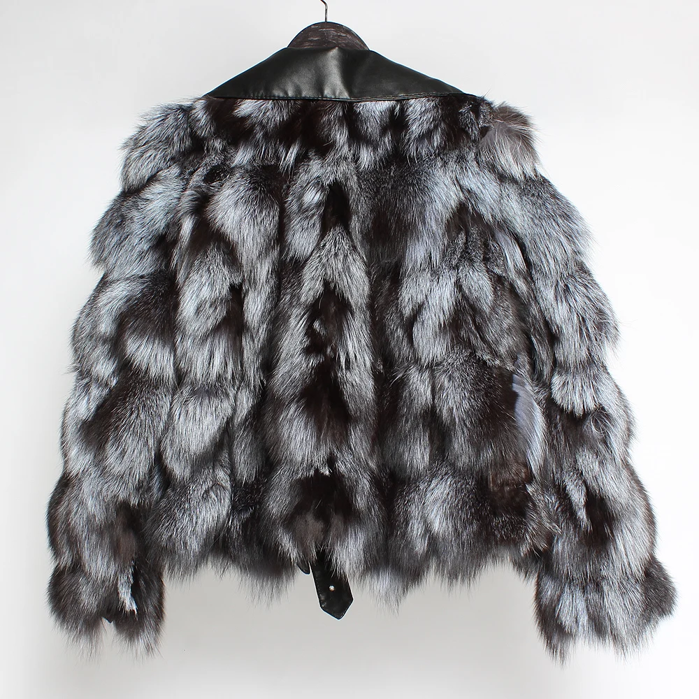 Роскошные российские женские шубы из натурального Меха чернобурки зимнее теплое