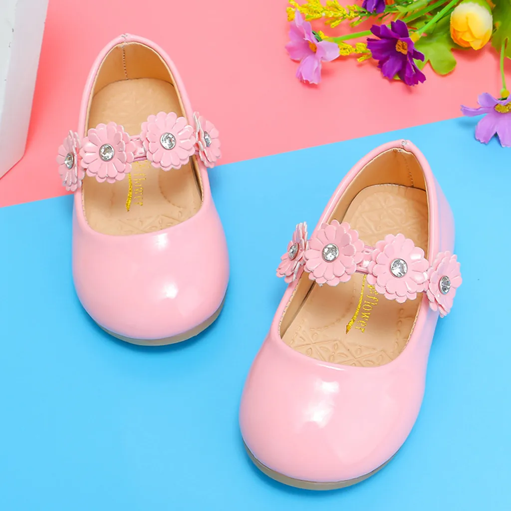 Kids Shoes For Girl Princess Toddler Infant Baby Flowers Single Sandalias Flat Girls Sneakers Zapatos De Nina | Детская одежда и