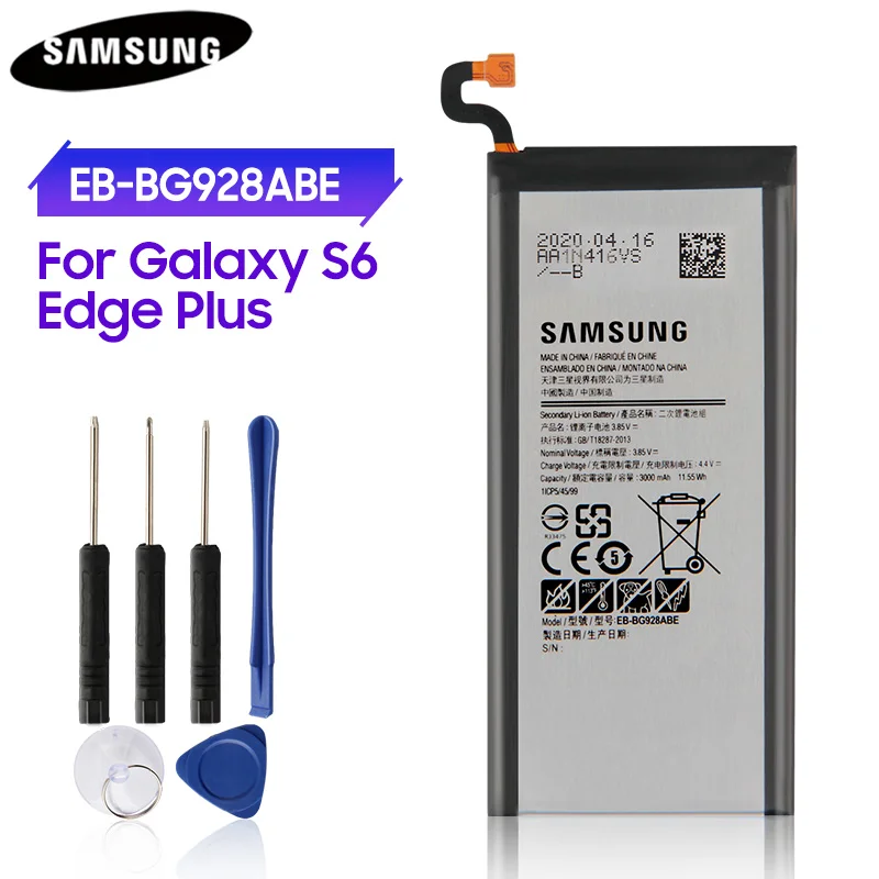 

100% Original Battery EB-BG928ABE EB-BG928ABA For Samsung GALAXY S6 EdgePlus G928F G928V G9280 S6Edge+ S6 Edge Plus 3000mAh