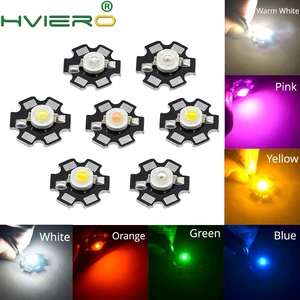 10X 1 Вт 3 Вт чип высокой мощности белый, красный, синий, зеленый светильник бусины излучатель светодиодный ные лампы Диоды лампа бусины с 20 мм Звезда PCB Платиновый теплоотвод