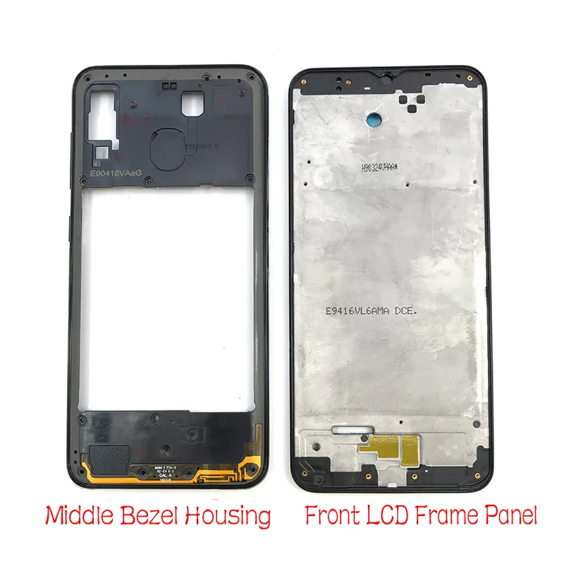 

10pcs/Lot,Front Housing LCD Panel Middle Bezel Frame Cover For Samsung A20 A205F Replacement Parts