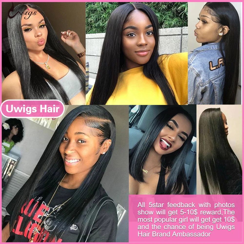 Пряпряди UWIGS бразильские пупряди волос 100% человеческие волосы Remy для наращивания