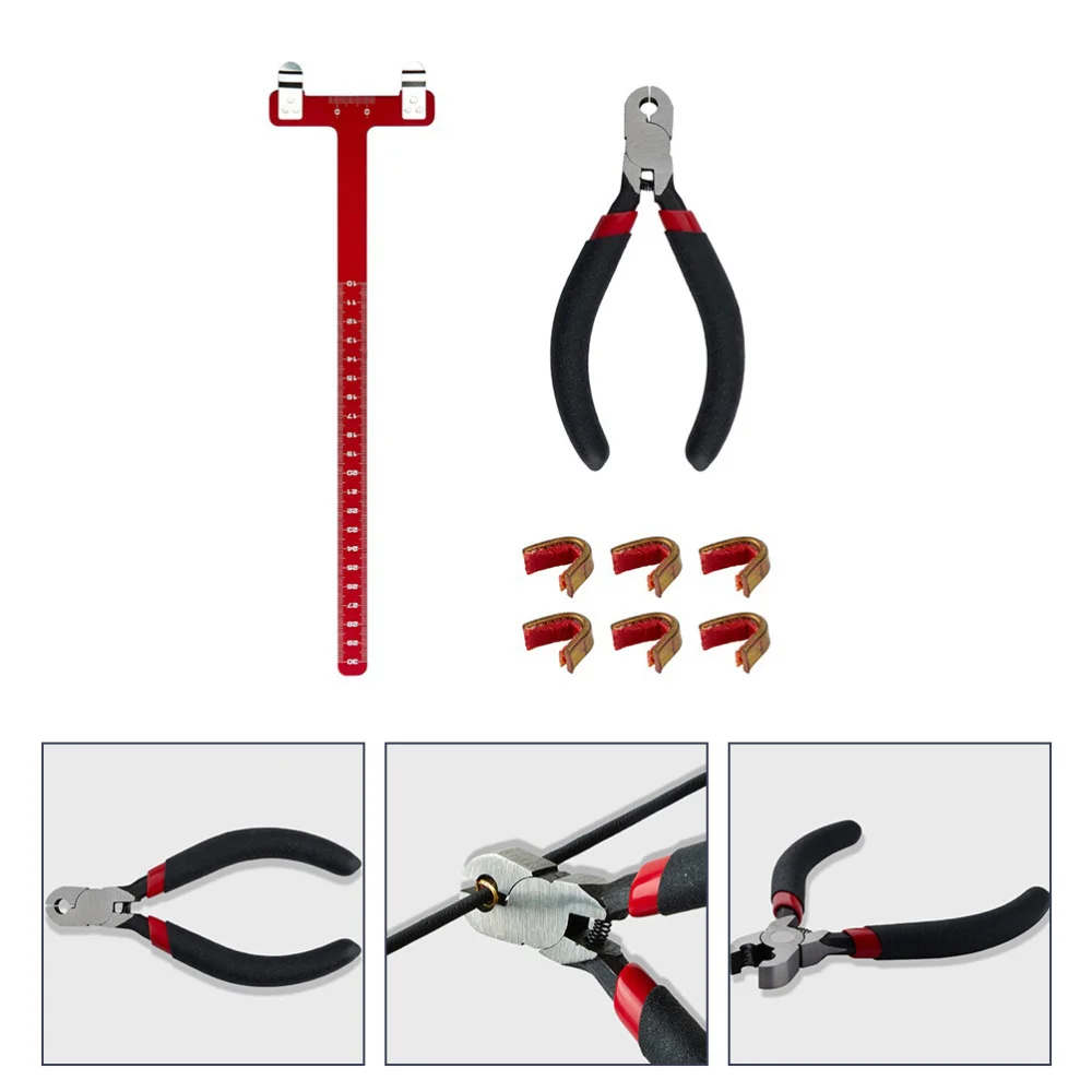 

1 Set Bow String Nocking Point Pliers Bow Square Ruler Copper Buckle Supply