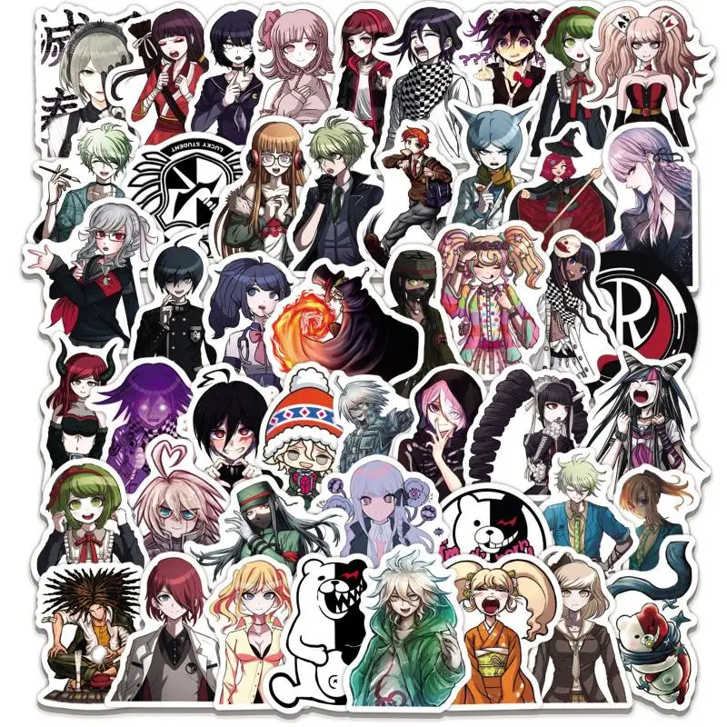 

10/30/50 шт. аниме граффити-наклейки «данганронпа», «сделай сам», канцелярские принадлежности для чемодана, автомобиля, гитары, ноутбука, холод...