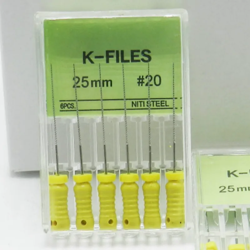 1 упаковка стоматологических NITI K-файлов для корневого канала endo K-FILE NitiFlex Dental handuse