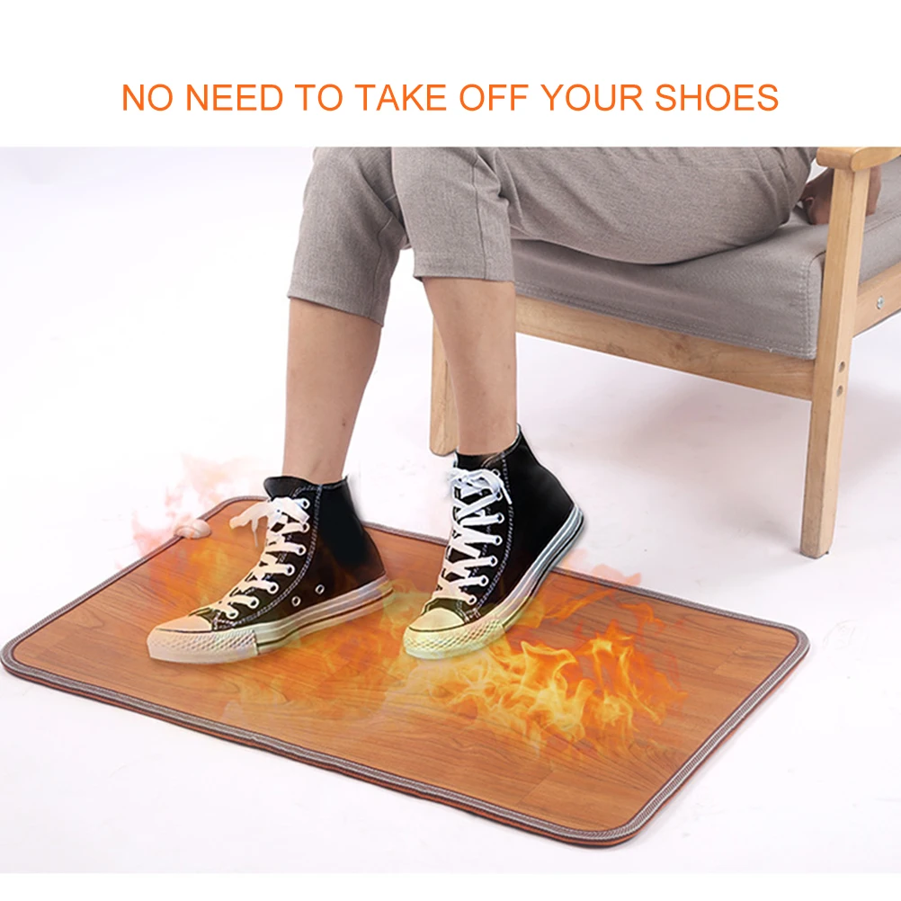 50x30 см электрический нагревательный коврик для ног зимний теплый пол ковер гетры