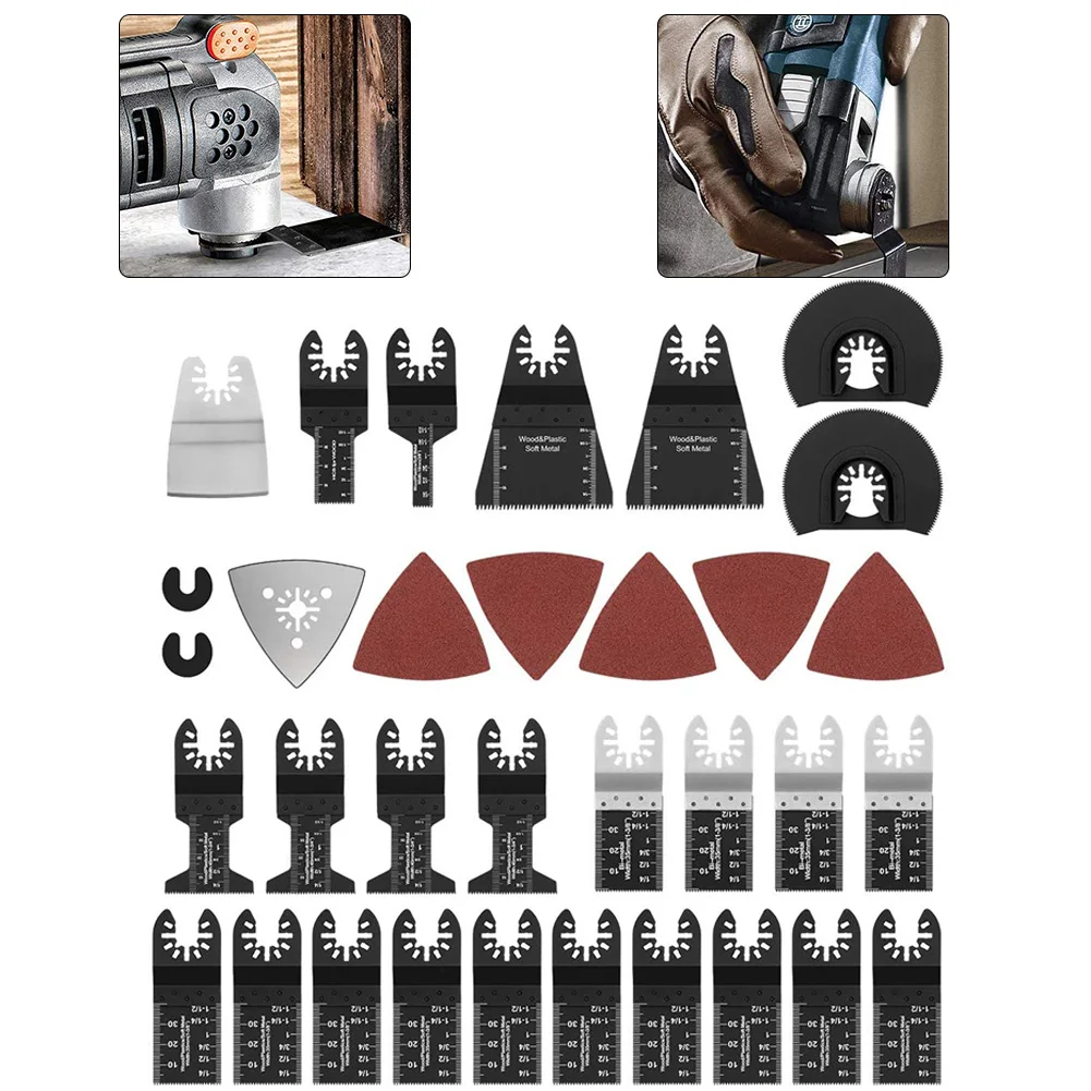 

33 Pcs Oscillating Tool Saw Blades For Power Tools Electric Tools Accessories Oscillating Multitool Accessories Saw Tool