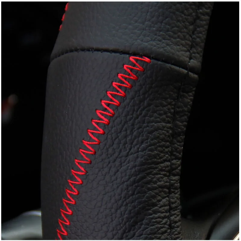 Подлинная кожа размер M подходит для внешнего диаметра 37-38 см Ford BMW VW Mazda Kia Lada Chevrolet