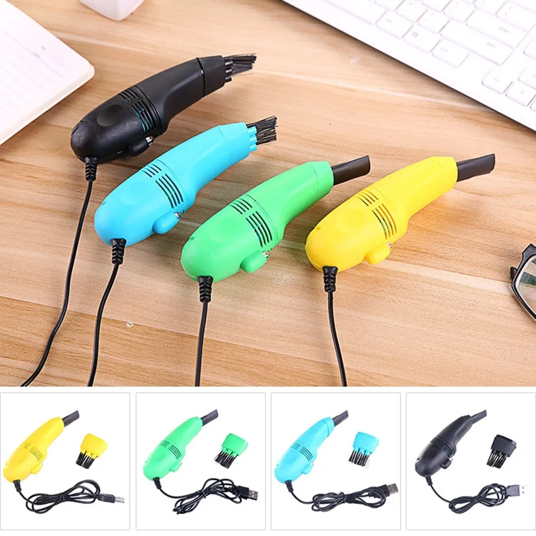 

Useful Mini Computer Vacuum USB Keyboard Brush Cleaner Laptop Brush Dust Cleaning Kit Household Cleaning Tool Computer Cleaners