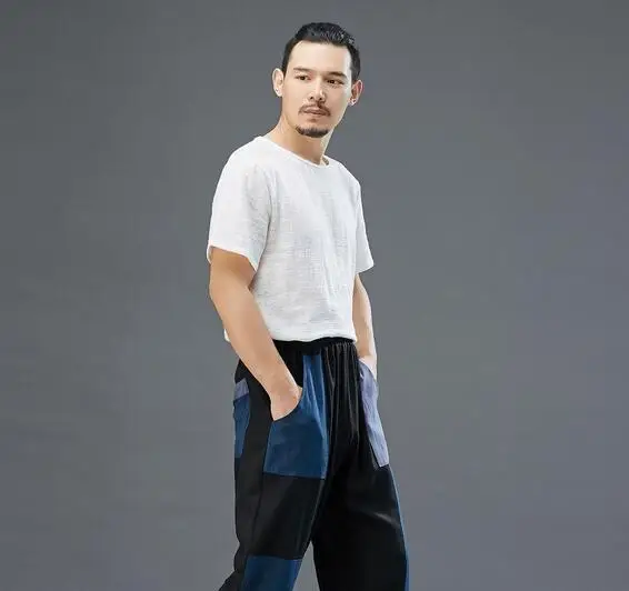 

Men's New Style Solid Colour Round Collar Short Sleeved Loose T-Shirt ABC06