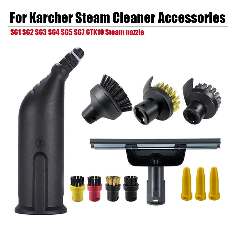 

For Karcher Steam Vacuum cleaner SC2 SC3 SC7 CTK10 accessories Powerful nozzle Cleaning brush head Mirror fool brush spare parts