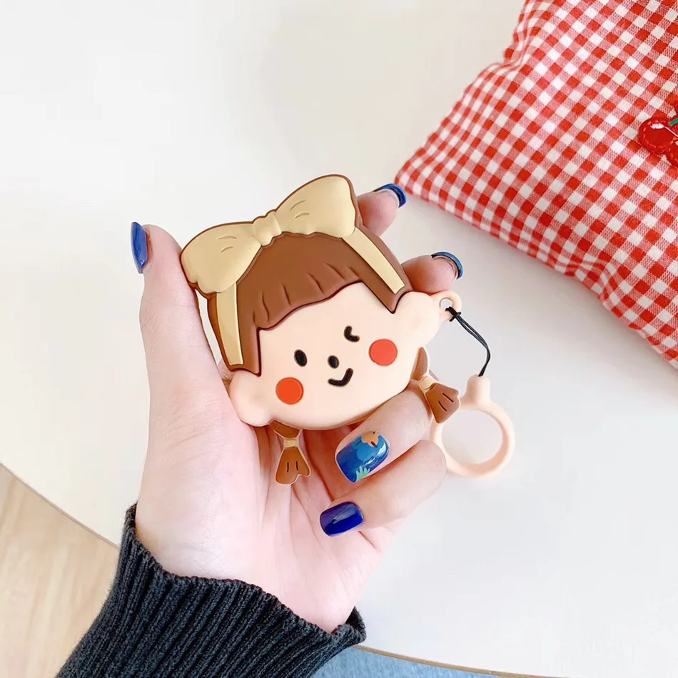 547 Чехол для наушников Airpods 2 Чехол Силиконовый Мультфильм Аниме Чехол для Apple Air Pods 1 чехол печенье аксессуары для наушников брелок - Цвет: 547