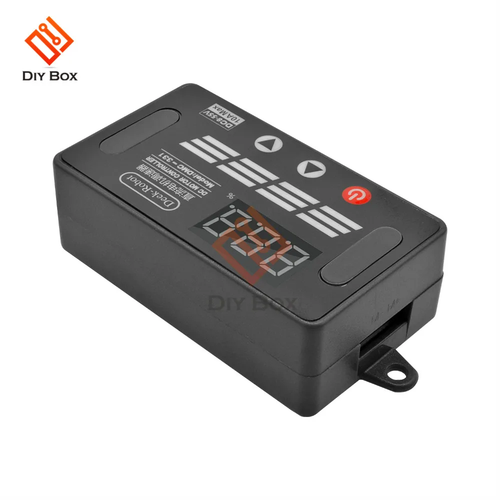 DMC-331 DC 8-55V 10A контроллер скорости двигателя вперед назад светодиодный цифровой дисплей ШИМ контроллер регулятор скорости