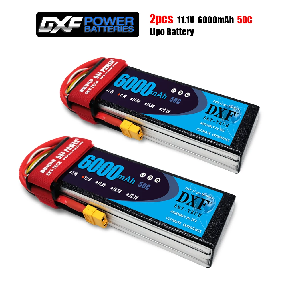 Литий полимерный аккумулятор DXF 3S 11 1 В 6000 мАч 50C 100C XT60 T Deans XT90 EC5 для FPV дрона