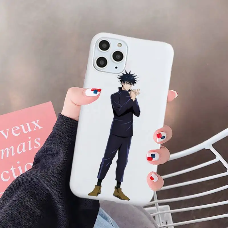 

Jujutsu Kaisen Anime high quality Cool Phone Case Candy Color for iPhone 6 7 8 11 12 s mini pro X XS XR MAX Plus
