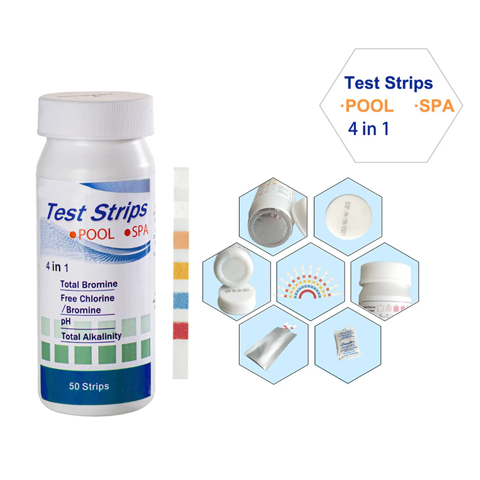 

50 Ph Test Strips Full Ph Meter Chlorine Dip Test Strips Hot Tub Spa Swimming Pool Ph Tester Paper Full Ph Meter Ph Controller