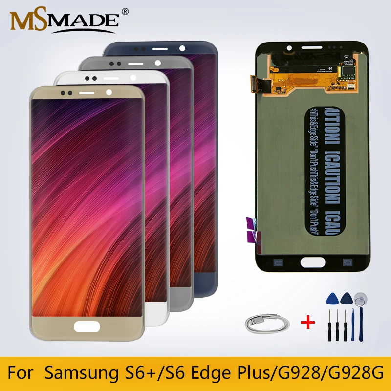

Оригинал для Samsung Galaxy S6 Edge Plus LCD G928 G928F S6 + ЖК-дисплей сенсорный экран дигитайзер Запасные части