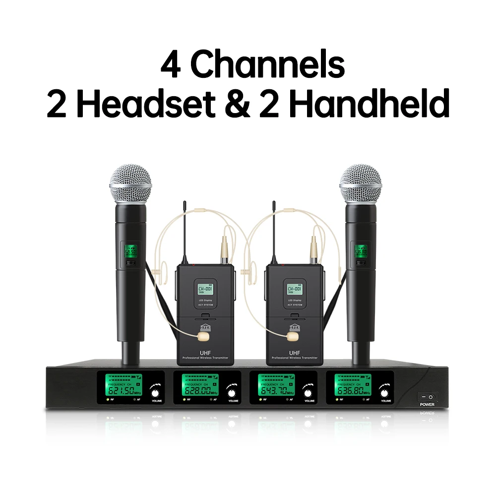 Беспроводной микрофон SM58 профессиональный ручной караоке петличный наушники UHF