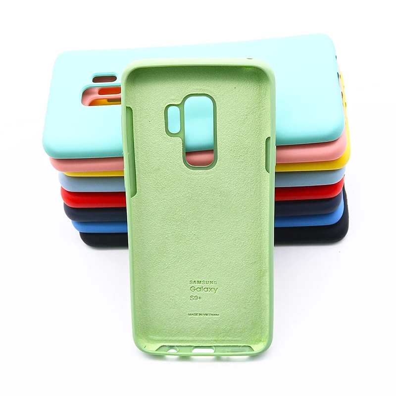 Оригинальный чехол для Samsung S9/S9 + из жидкого силикона официальная силиконовая