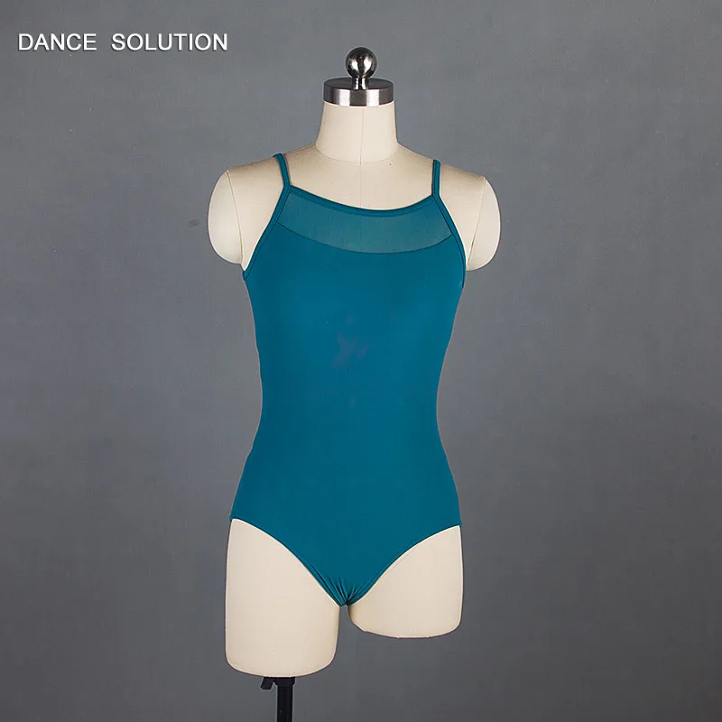 Балерина Стандартный тренировочный костюм без рукавов балетный купальник с
