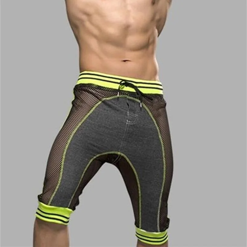 

Wholesale Men Net Casual Shorts Clothes Men's Casual Collapse /Harem Shorts Male Sexy casual shorts