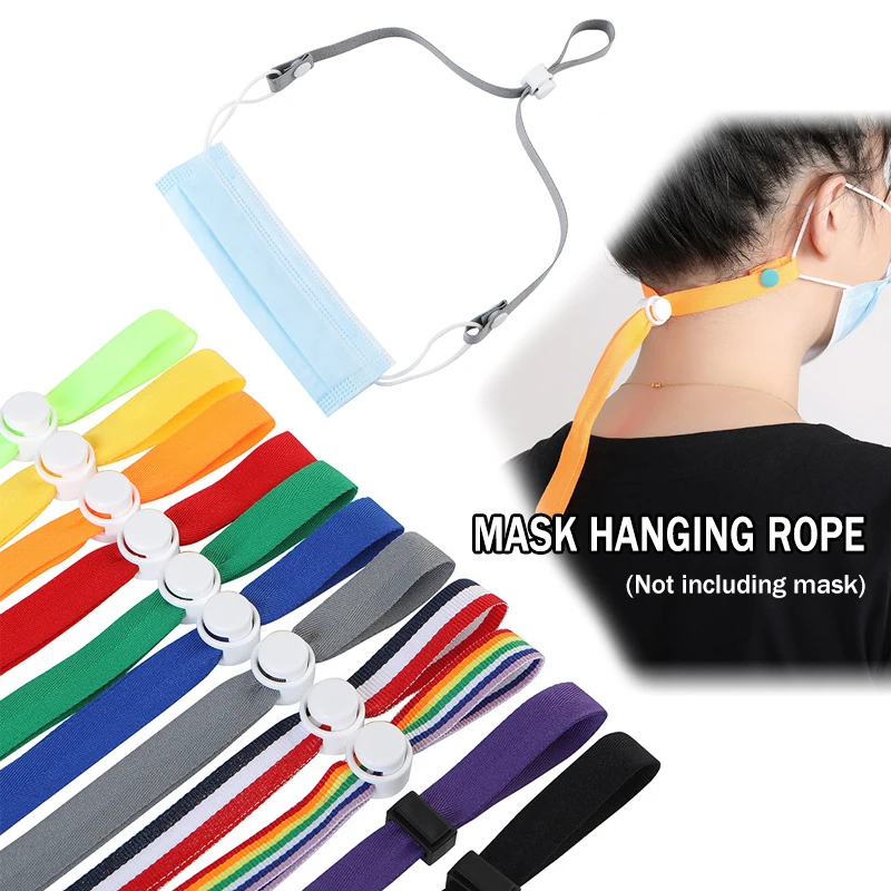 

Регулируемый шнурок для маски, подвесной шнурок для маски, шнурок для маски, держатель для маски без следов, подвесной шнурок для ушей в школ...