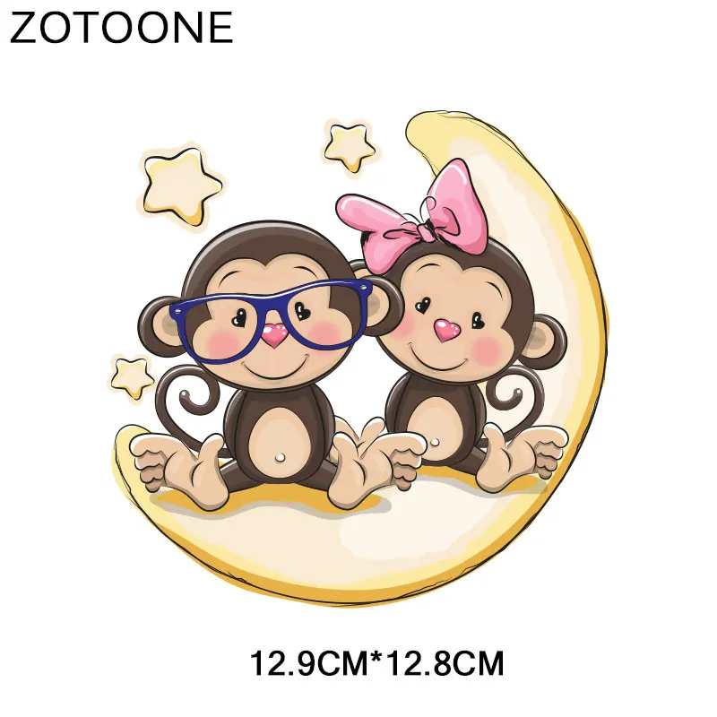ZOTOONE пирография 18*17 см теплая мультяшная лиса термопереводная глажка наклейки утюжок на Пластыри для одежды моющиеся аппликации E - Цвет: ZT1818